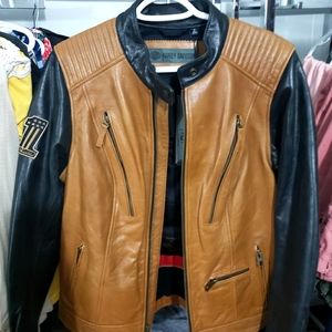 NWT ladies buffalo leather Harley Davidson coat